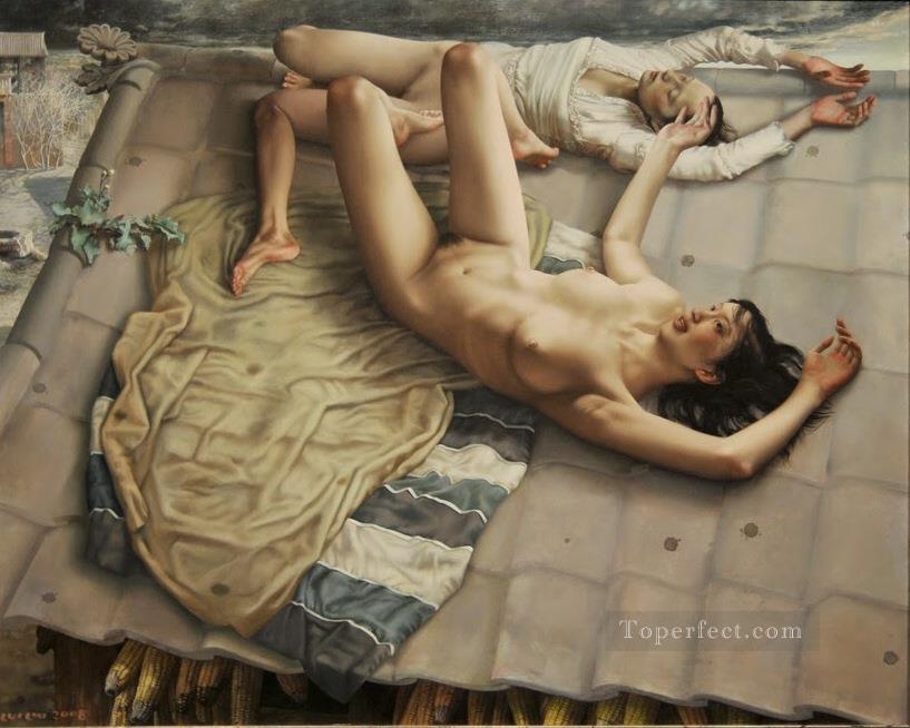 Lui Liu nude Girl Oil Paintings